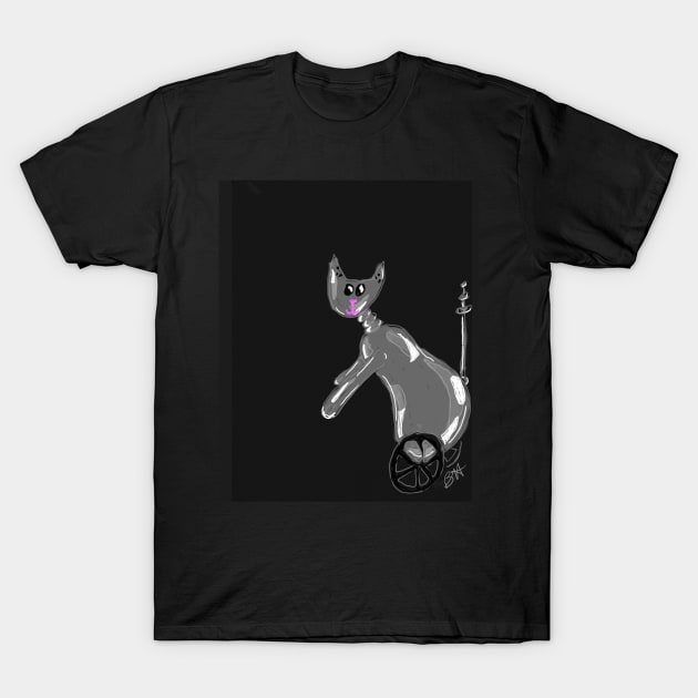 Robot Cat! T-Shirt by DancingCreek